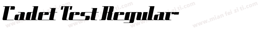 Cadet Test Regular字体转换